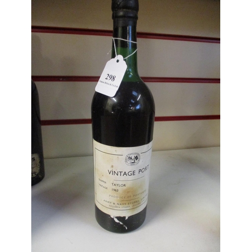 298 - A bottle of 1963 Taylor's Vintage Port