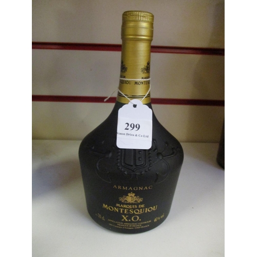 299 - A bottle of Marquis de Montesquiou X.0 Armagnac