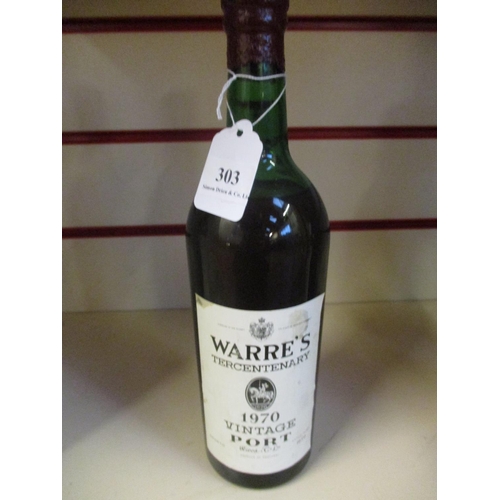 303 - A bottle of Warre's tercentenary 1970 vintage Port