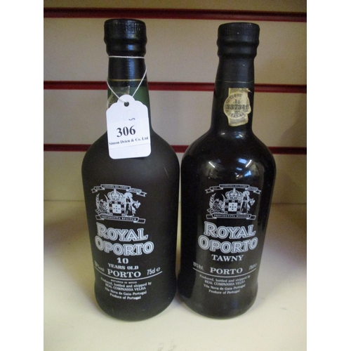 306 - A bottle of Royal Oporto ten year old Port together with a bottle of Royal Oporto Tawny Port