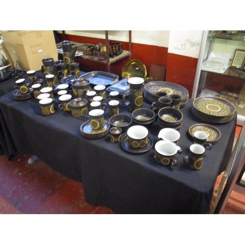 351 - A comprehensive range of Denby Arabesque pottery