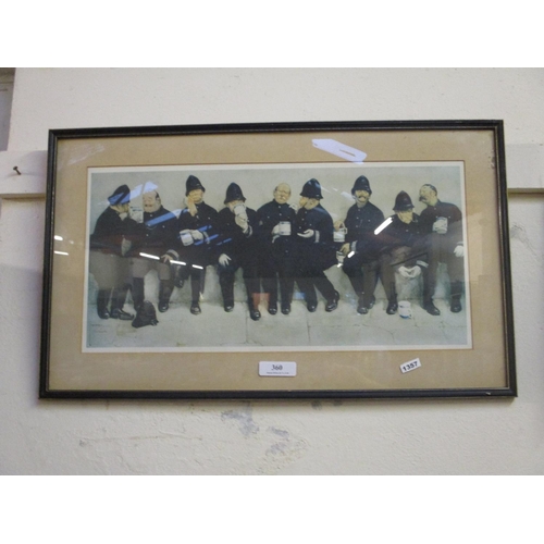 360 - Lawson Wood a framed humorous policeman print