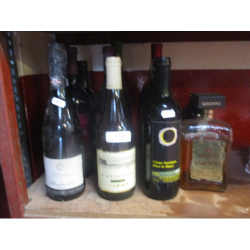 124 - Assorted wines and spirits