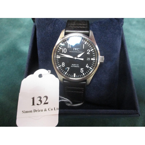 132 - An IWC Mark XVI automatic wrist watch on leather strap