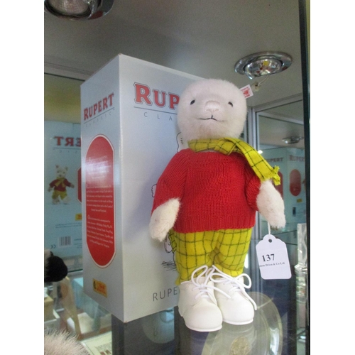 137 - A Steiff Rupert Bear with original box