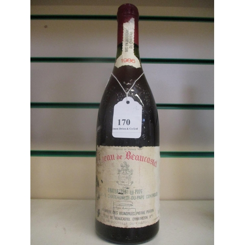 170 - A bottle of 1986 Chateau de Beaucastel