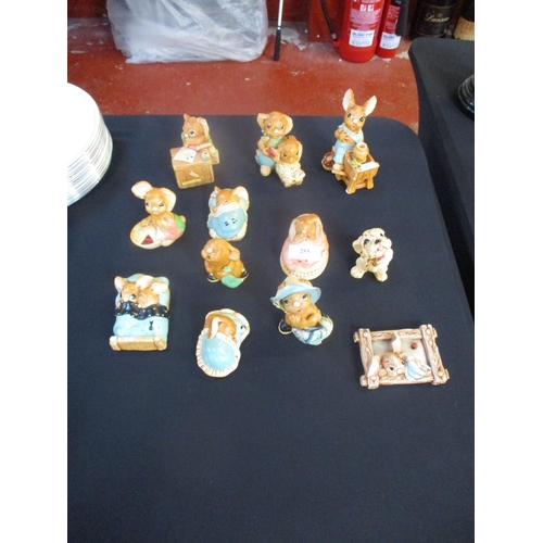 255 - A collection of Pendelfin rabbit models