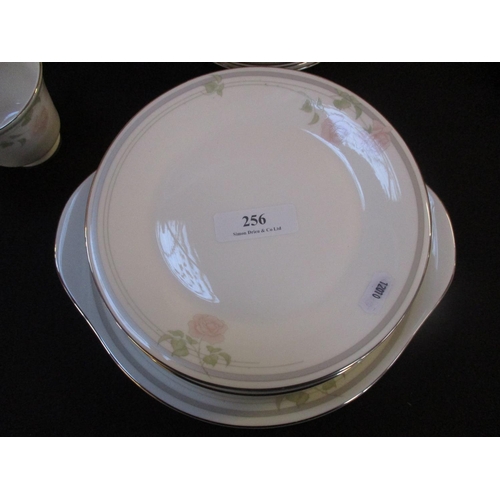 256 - A Royal Doulton Twilight Rose dinner service