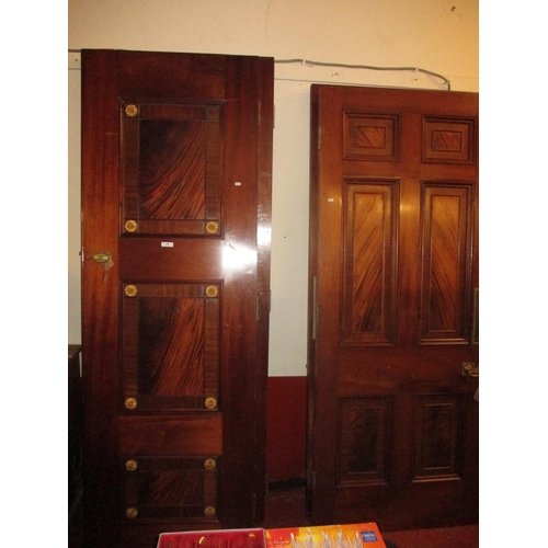 448 - Two pairs of substantial mahogany doors