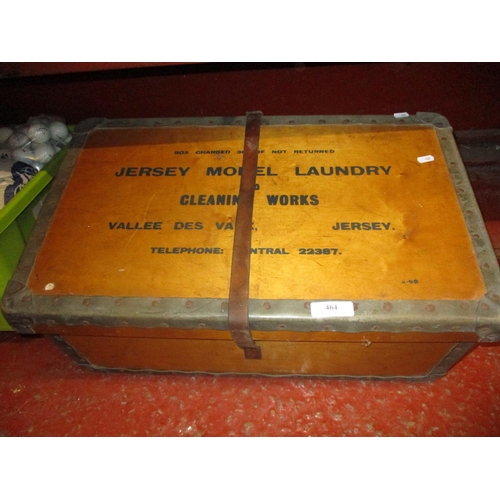 464 - A vintage Jersey Model Laundry & Cleaning Works laundry box