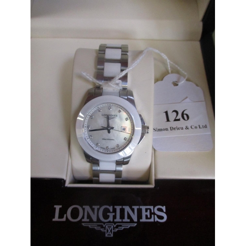 126 - A lady's Longines bracelet wrist watch