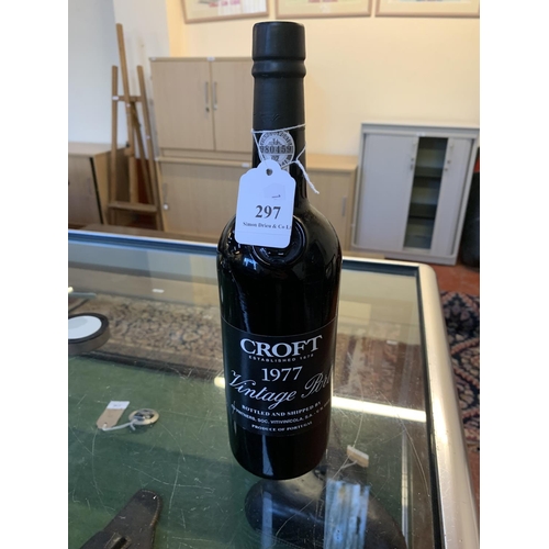 297 - A bottle of Croft 1977 Vintage Port