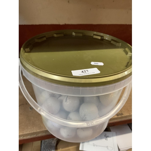 427 - A quantity of golf balls