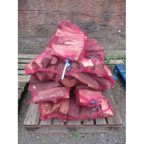 28 - Ten bags of seasoned logs