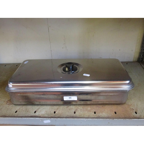 88 - A stainless steel fish smoker