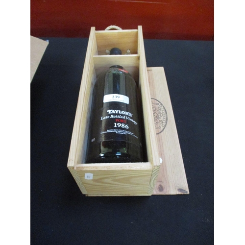 239 - A presentation magnum of Taylor's Late Bottled 1986 Vintage Port