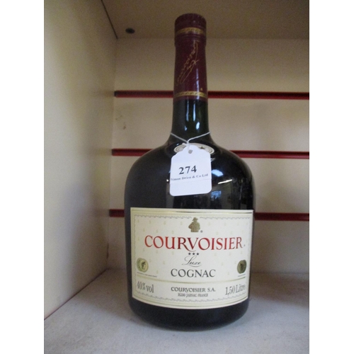 274 - A 1.5L bottle of Courvoisier Luxe Cognac