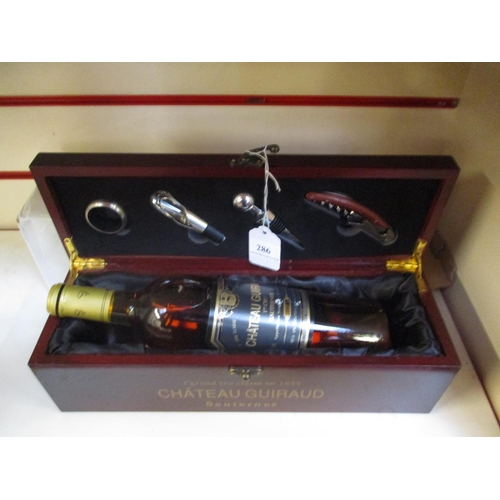 286 - A presentation bottle of Chateau Guiraud Premier Grand Cru Classe Sauterne