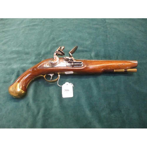 306 - A Tower flintlock pistol