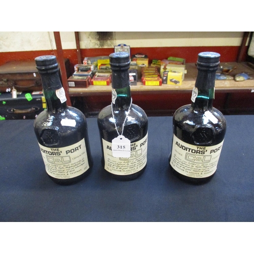 315 - Three bottles of Taylor Fladgate & Yeatman 