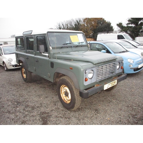 1 - A 2013 Land Rover Defender 110 2.2 TDi (seven seats) J77029 (diesel/manual), odometer reading 17,671... 