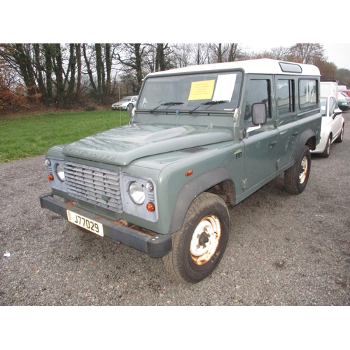 1 - A 2013 Land Rover Defender 110 2.2 TDi (seven seats) J77029 (diesel/manual), odometer reading 17,671... 