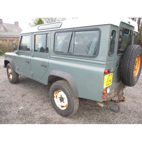 1 - A 2013 Land Rover Defender 110 2.2 TDi (seven seats) J77029 (diesel/manual), odometer reading 17,671... 