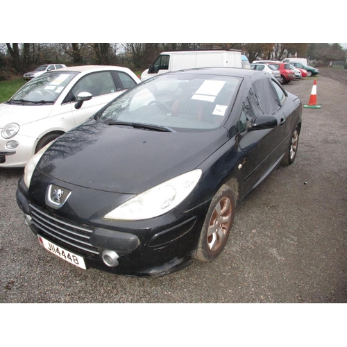 4 - A 2008 Peugeot 307 CC Allure 1.6 convertible J114448 (petrol/manual), odometer reading 30,375 miles