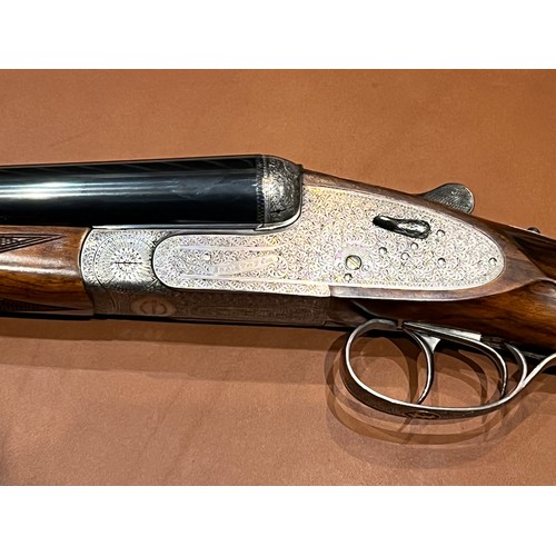 124 - An Arrieta Phasianus  (Holland and Holland pattern) twelve gauge sidelock self opening ejector side ... 