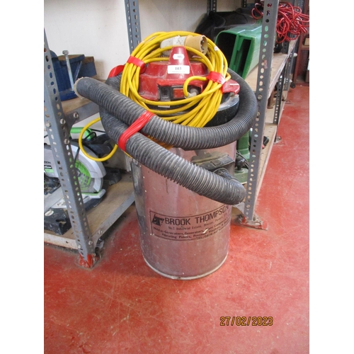 103 - A Brook Thompson 110 volt industrial vacuum cleaner