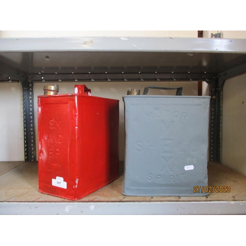 107 - Two vintage petrol cans