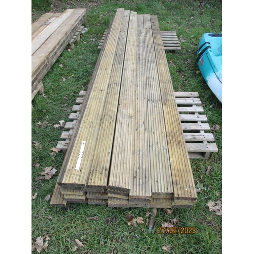 14 - Thirty decking planks (3700mm x 120mm x 30mm)