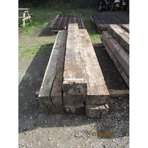 19 - Seven railway sleepers (2600mm long)