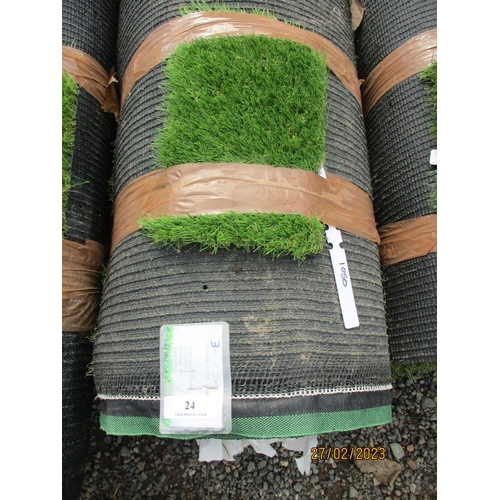 24 - A roll of Natural Look artificial grass - Natural Lawn 38mm (3m x 2m)