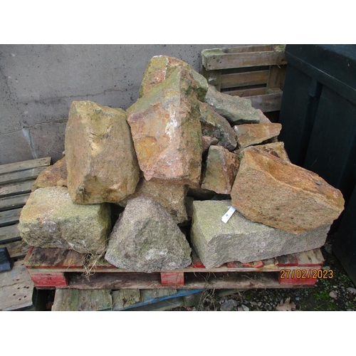 46 - A quantity of granite quoins and random granite