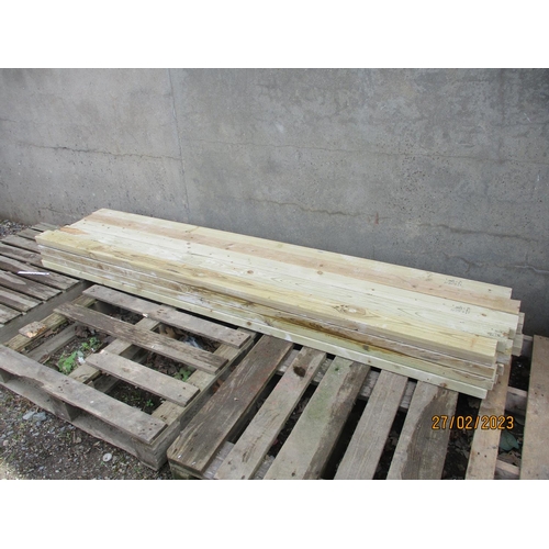 49 - Twenty lengths of tanalised timber (2400mm x 100mm x 50mm)