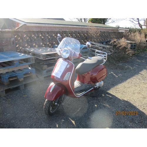 1 - A 2007 Piaggio Vespa GTS 250 scooter J105683, odometer reading 25,164 miles