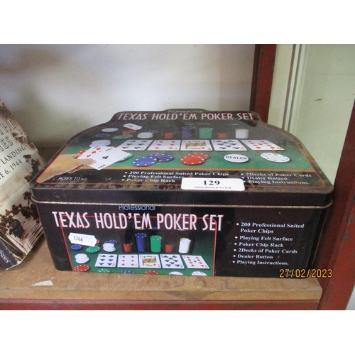 129 - A Professional Texas Hold'em poker set