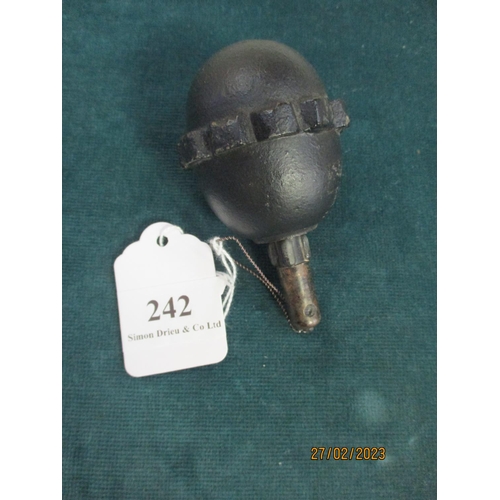 242 - A World War I German grenade