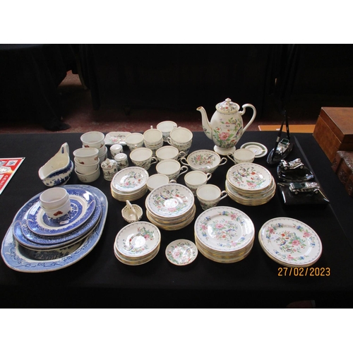 265 - A range of Aynsley Pembroke bone china, other china and models