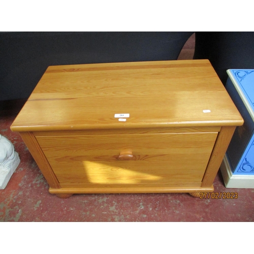 284 - A honey glazed pine side table fitted a drawer