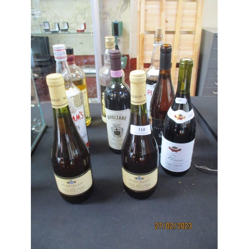 310 - Assorted wines and spirits