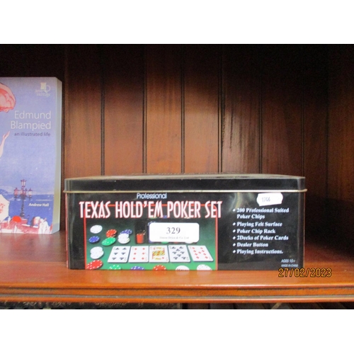 329 - A Professional Texas Hold'em poker set