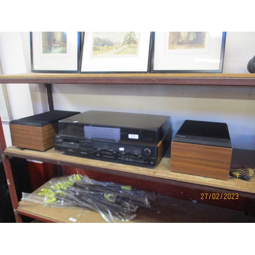 398 - A mid century Hitachi three in one stereo music centre