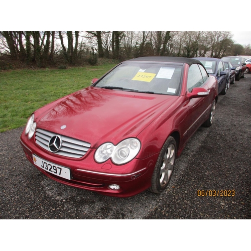 1 - J3297 - A four digit registration mark assigned to a 2005 Mercedes-Benz CLK 320 Elegance convertible... 