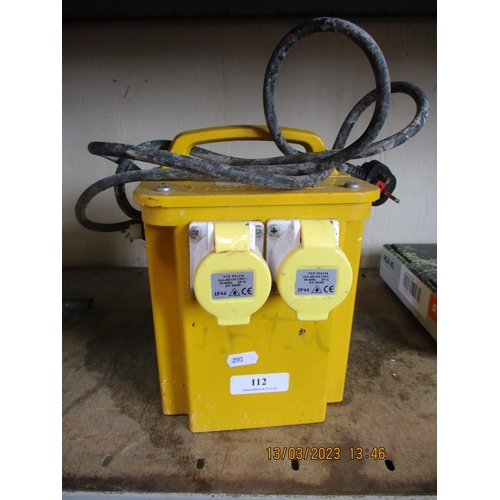 112 - A Faithfull 110 volt transformer