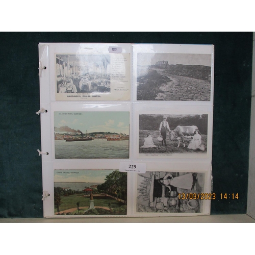 229 - 48 vintage postcards pertaining to Guernsey and Sark