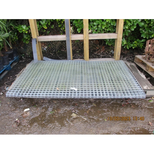 45 - Ten sheets of galvanised weld mesh