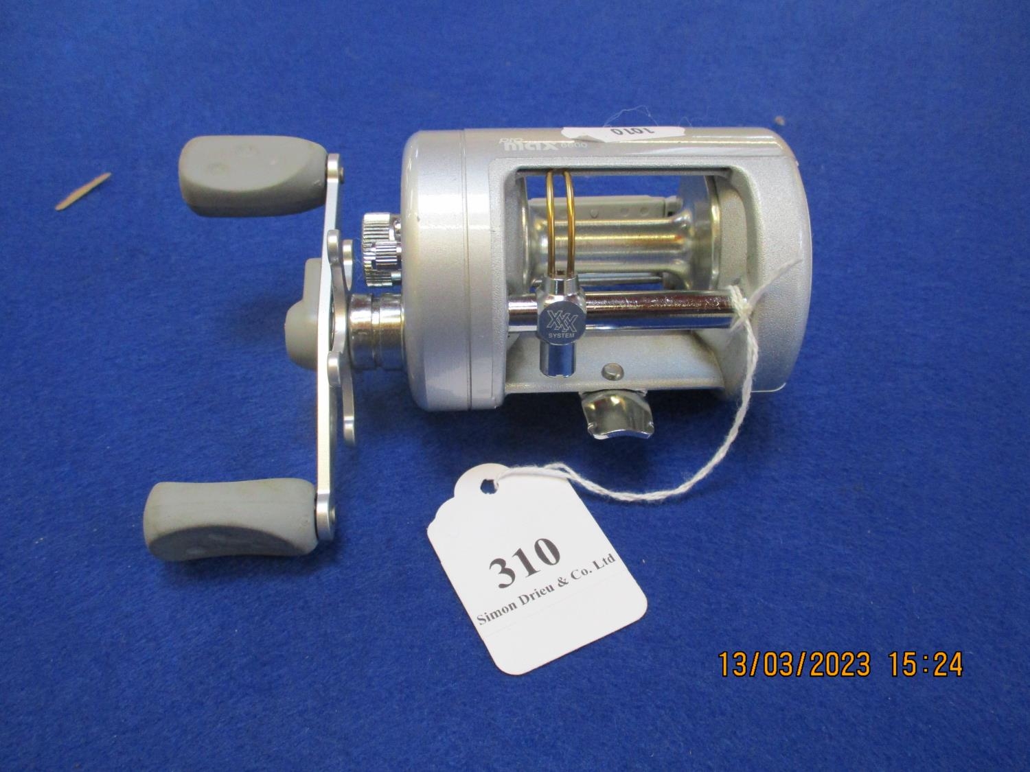 An Abu Pro Max 6600 bait caster multiplier fishing reel