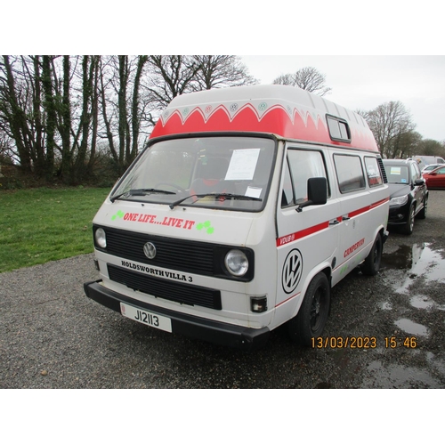 3 - A 1988 Volkswagen T3 Transporter 2.1 TDi camper van J12113 (petrol/automatic) , odometer reading 41,... 